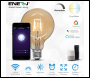 ENER-J Smart WiFi CCT Changing & Dimmable Amber Glass G95 LED Globe Lamp E27 8.5W - Code SHA5309