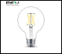 ENER-J Smart WiFi CCT Changing & Dimmable Amber Glass G95 LED Globe Lamp E27 8.5W - Code SHA5309