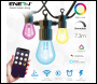 ENER-J Wi-Fi LED String Light with RGB+WW, 7.3M and 12pcs LED Bulbs withPlug & Play Power Supply - Code SHA5315