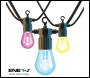 ENER-J Wi-Fi LED String Light with RGB+WW, 7.3M and 12pcs LED Bulbs withPlug & Play Power Supply - Code SHA5315