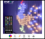 ENER-J Smart 400LED Colour Changing RGBIC Curtain Fairy Lights, 2Mx2M - Code SHA5358