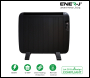 ENER-J Smart 1200W Radiator Heater with Aluminium Heating Element, Black - Code SHA5360B