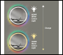 ENER-J Bathroom Mirror with LED Lights, RGB Backlit Mirror with CCT & Dimming RGB Borders with Bluetooth Speaker, Round Shape Diameter 70 cms - Code SHA5366