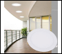 ENER-J 24W LED Round Recessed Ceiling Flat Panel Down Light Ultra Slim Lamp Cool White 3000K, 220mm Diameter, 30000 Hour Lifespan, Low Energy Consumption - Code T121