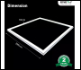 ENER-J LED Borderline Panel 60x60 40W 4000 Lumens, 4000K, 2 yrs warranty (Pack of 2) - Code T169-2