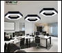 ENER-J Hollow Hexagon Pendant Lights D600*100*60mm 25W 6500K 45lm/W Black Body - Code T170
