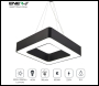 ENER-J 40W Hollow Square Pendant Light, Size: Side length 80 cms, Lampshade height 5 cms - Code T174