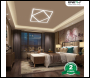 ENER-J Double Square Borderline LED Panel, 60x60 40W 4000 Lumens, 2 Years warranty, 6000K - Code T200