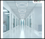 ENER-J Double Square Borderline LED Panel, 60x60 40W 4000 Lumens, 3 Years warranty, 4000K - Code T200NW