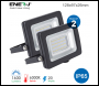 ENER-J LED SMD Non PIR Floodlight IP65 20W 1600Lm, 6000K (Pack of 2) - Code T203-2