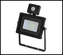 ENER-J 10W, PIR Slim Line Black Body Floodlight, 90 LUMENS/WATT, 2 YEARS WARRANTY, 6000K - Code T216