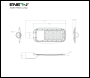 ENER-J 100W LED Streetlights, AC185-265V, 120Lm/W, 5 Years Warranty, 6000K - Code T351