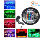 ENER-J LED Strip Kit- 5 meter RGB IP65, IR remote, Plug & Play UK PS - Code T444