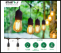 ENER-J LED Filament Bulb String Light Kit 15.2m (inc 15x2W Filament LED Lamps) - Code T447