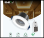ENER-J 8W Fire Rated LED Downlight, Dimmable & CCT Changing, IP65 - Code T456