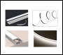 ENER-J Bendable Aluminum Profile with Frosty Cover & clips in a kit, 1 meter (Dimensions: 18mm x 5.7mm x 1 meter) - Code T463