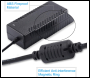 ENER-J 24V 2A 24W Plastic Power Adapter with UK Plug - Code T470