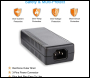 ENER-J 24V 2A 24W Plastic Power Adapter with UK Plug - Code T470