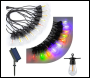 ENER-J Solar RGB Meteor Show String Lights, 10 Meters 10 Lamps, IP44 - Code T474