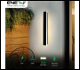 ENER-J 60 x 8 cms size Outdoor Acrylic Wall Lights, 32W Waterproof IP65 CCT Changing & Dimming through remote - Code T492