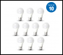 ENER-J LED Bulb- 10W GLS A60 LED Thermoplastic Lamp B22 3000K (PACK OF 10) - Code T503-10