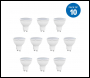 ENER-J LED Lamp- 5W GU10 Plastic Body SMD LED, 400Lm 4000K (PACK OF 10) - Code T505-10