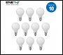ENER-J LED Bulb- 4W LED Golf Ball Lamp E14 P45 3000K (PACK OF 10) - Code T515-10
