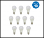 ENER-J LED Bulb- 10W GLS A60 LED Thermoplastic Lamp E27 3000K (PACK OF 10) - Code T521-10