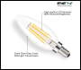 ENER-J LED Candle Light Bulbs 4W E14 Base, Warm White 2700K (Pack of 10pcs) - Code T536-10