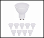 ENER-J LED Lamp- 7W GU10 Plastic Body SMD LED, 560Lm 3000K (PACK OF 10) - Code T550-10