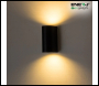 ENER-J Up-Down GU10 Fitting Wall Light Black Housing  - Code T703