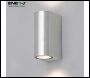 ENER-J Up-Down GU10 Fitting Wall Light Silver Housing - Code T704