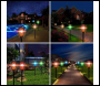 ENER-J Solar Garden RGB Light with Adjustable Spike, 4 pcs RGB, IP65 (Pack of 2) - Code T715-2
