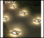ENER-J 2 Pc Pack Solar Powered Decking or Pathway Garden Lights, 2 Colour Options - 6000K & BLUE - Code T723-2