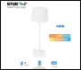ENER-J 4W Wireless LED Table Lamp (White Housing) CCT & Dimming, IP44 - Code T724