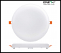 ENER-J 12W Frameless Recessed-Surface Super LED Panel, 105mm, Round, 3000K PACK OF 4 - Code T820-4