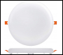 ENER-J 24W Frameless Recessed-Surface Super LED Panel, 200mm, Round, 4000K PACK OF 4 - Code T824-4