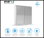ENER-J 2 Gang Wireless Kinetic Switch (silver body) + 2*500W Receiver - Code WS1022+WS1016(2)