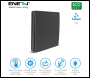 ENER-J 1 Gang Wireless Kinetic Switch, Black - Code WS1050XB