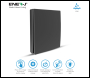 ENER-J 1 Gang Wireless Kinetic Switch, Black + 500W RF Receiver - Code WS1050XB+WS1055X