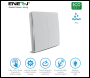 ENER-J 1 Gang Wireless Kinetic Switch, Silver - Code WS1050XS