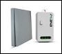ENER-J 1 Gang Wireless Kinetic Switch, Silver + 500W RF Receiver - Code WS1050XS+WS1055X