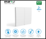 ENER-J 2 Gang Wireless Kinetic Switch White Body - Code WS1051X