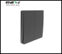 ENER-J 2 Gang Wireless Kinetic Switch, Black - Code WS1051XB