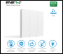 ENER-J 3 Gang Wireless Kinetic Switch, White + 3*500W RF+WIFI receiver - Code WS1052X+WS1057X(3)