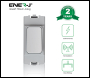 ENER-J 1 Gang Grid Switch - MK Logic Style White - Code WS1070