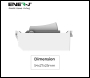 ENER-J 1 Gang Grid Switch - BG Style White - Code WS1081