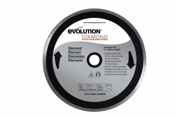 Evolution 255mm Diamond Blade suitable for Rage3