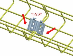 Pemsa Wire Basket Fast Click Base Joint Bycro (per 10)