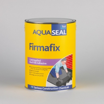 AQUASEAL FIRMAFIX - Cold Applied Roof Felt Adhesive - Black - 25LTR